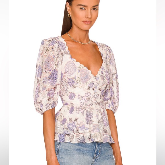 HEMANT AND NANDITA - Iris and White Top - Small - Picture 4 of 7